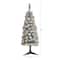 3ft. Pre-Lit Flocked Pencil Artificial Christmas Tree with Clear Lights